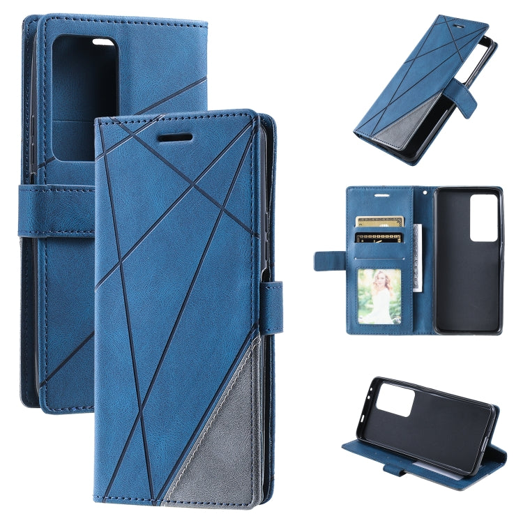 For Xiaomi Redmi K40S Skin Feel Splicing Leather Phone Case