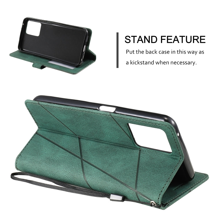 For OPPO Realme 9 Pro+ Skin Feel Splicing Leather Phone Case