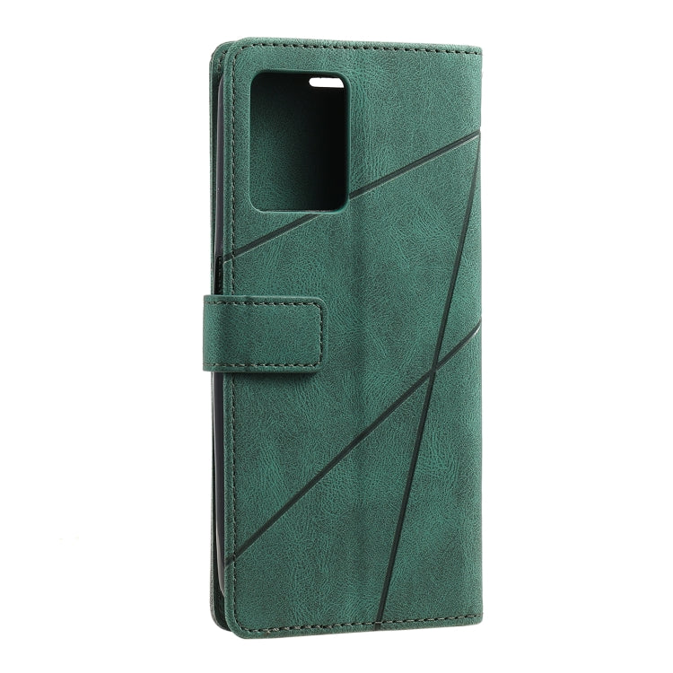 For OPPO Realme 9i Skin Feel Splicing Leather Phone Case