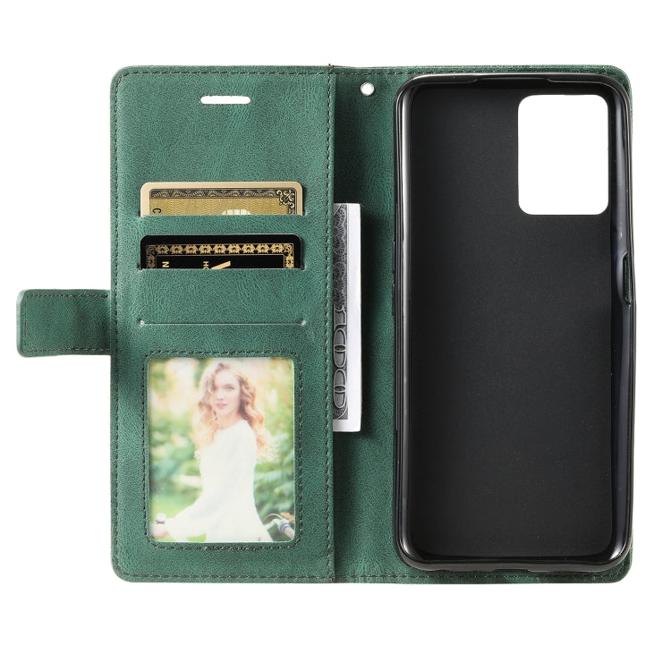 For OPPO Realme 9i Skin Feel Splicing Leather Phone Case