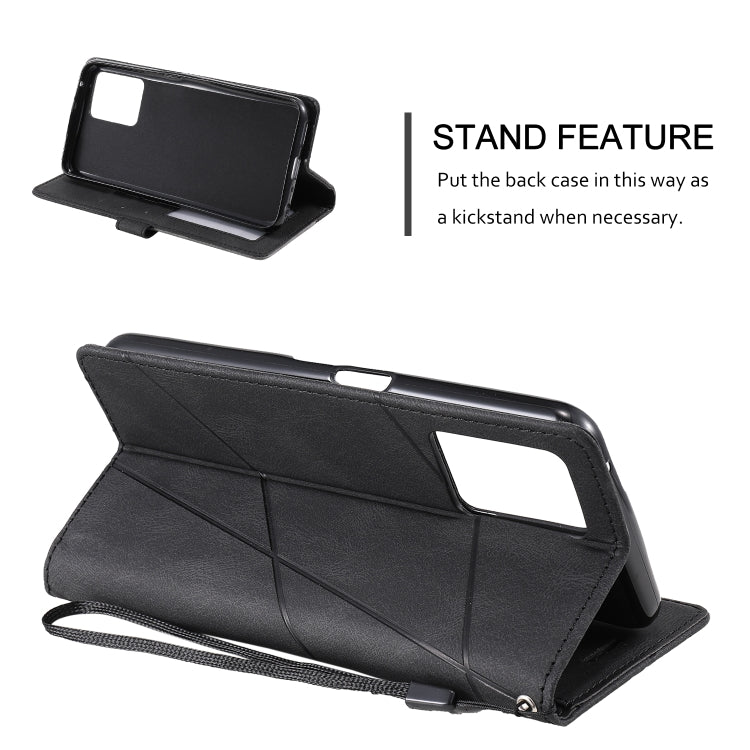 For OPPO Realme 9 Pro Skin Feel Splicing Leather Phone Case