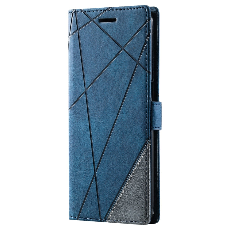 For OPPO A55s 5G Skin Feel Splicing Leather Phone Case