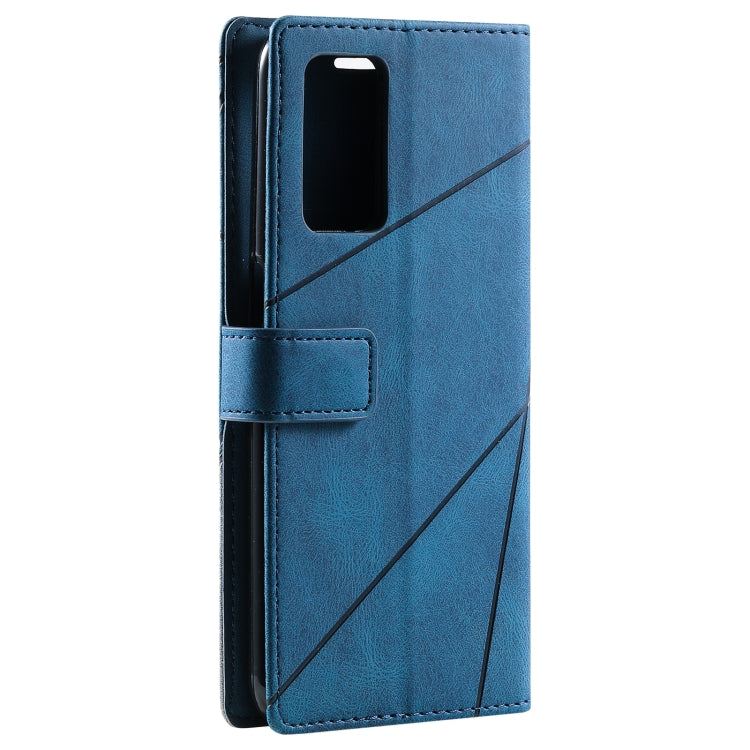 For OPPO A55s 5G Skin Feel Splicing Leather Phone Case