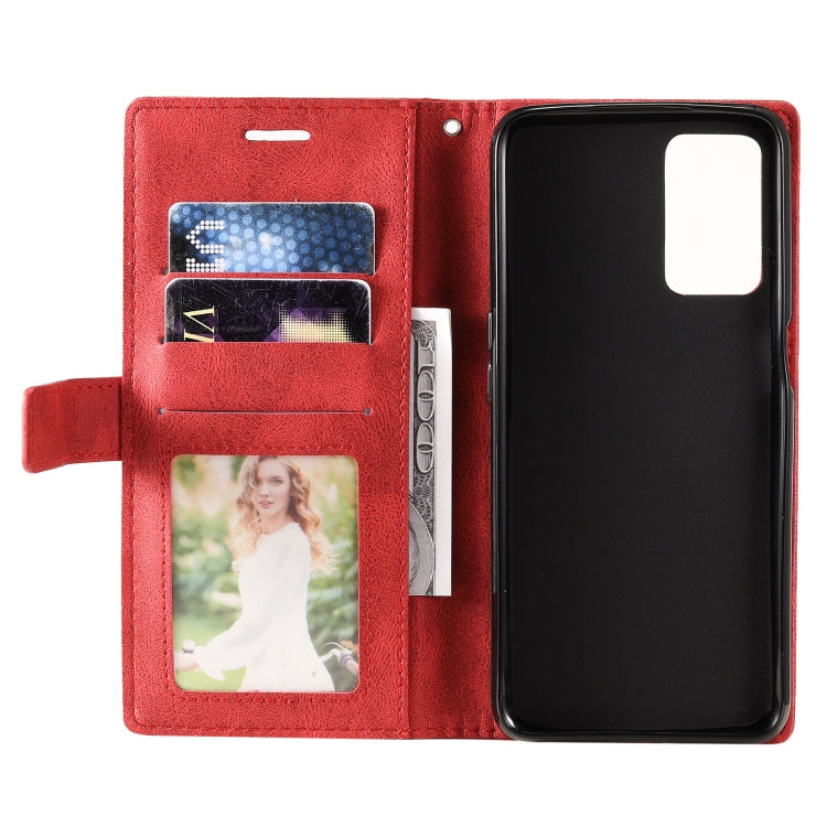 For OPPO A55s 5G Skin Feel Splicing Leather Phone Case