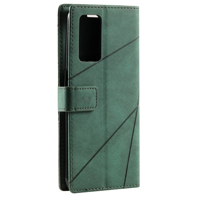 For OPPO A55s 5G Skin Feel Splicing Leather Phone Case