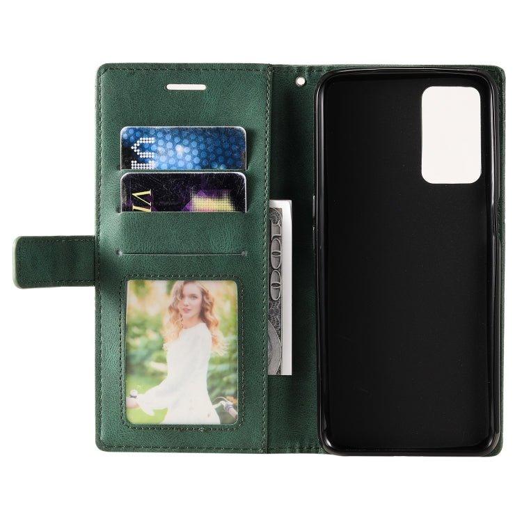 For OPPO A55s 5G Skin Feel Splicing Leather Phone Case