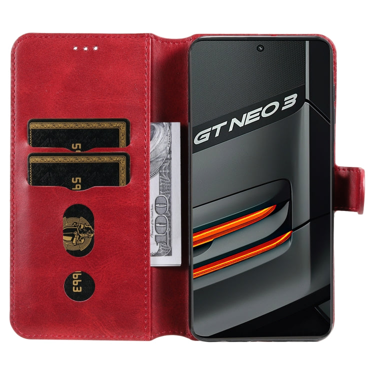 For OPPO Realme GT Neo3 Classic Calf Texture Flip Leather Case