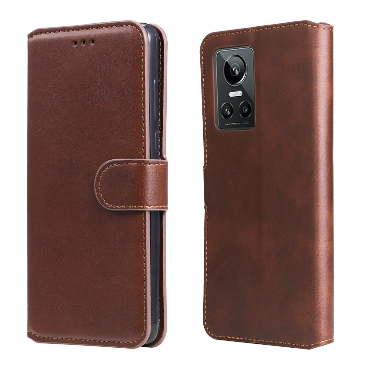 For OPPO Realme GT Neo3 Classic Calf Texture Flip Leather Case