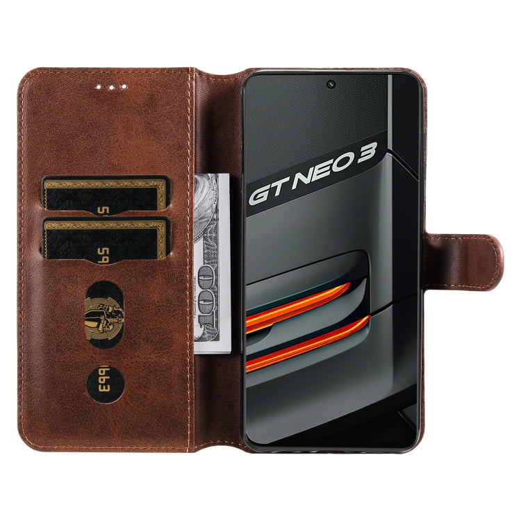 For OPPO Realme GT Neo3 Classic Calf Texture Flip Leather Case