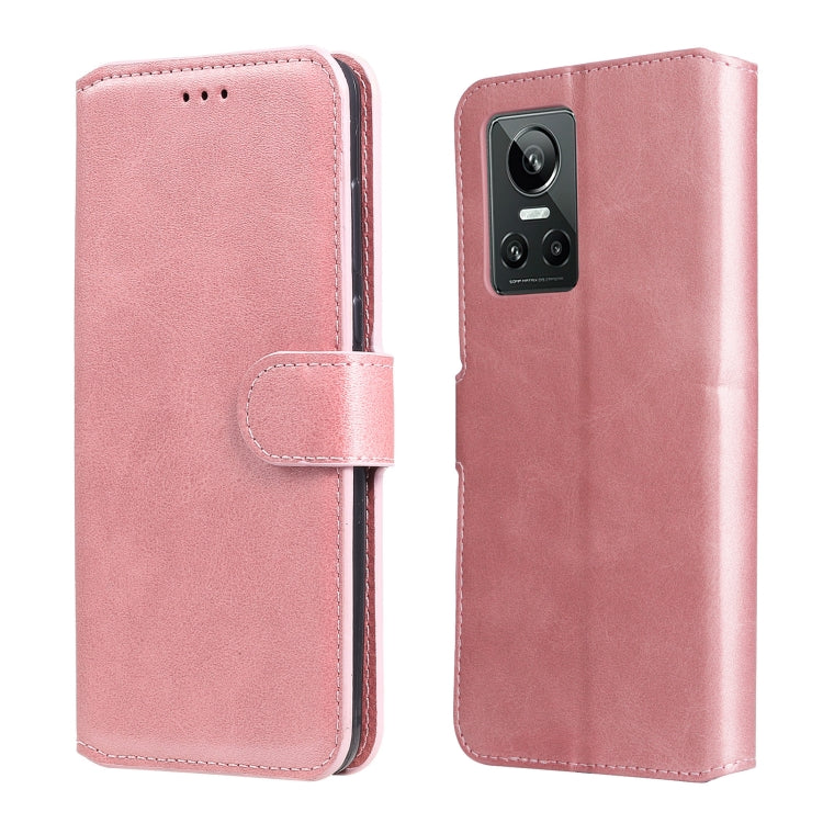 For OPPO Realme GT Neo3 Classic Calf Texture Flip Leather Case
