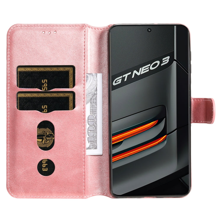 For OPPO Realme GT Neo3 Classic Calf Texture Flip Leather Case