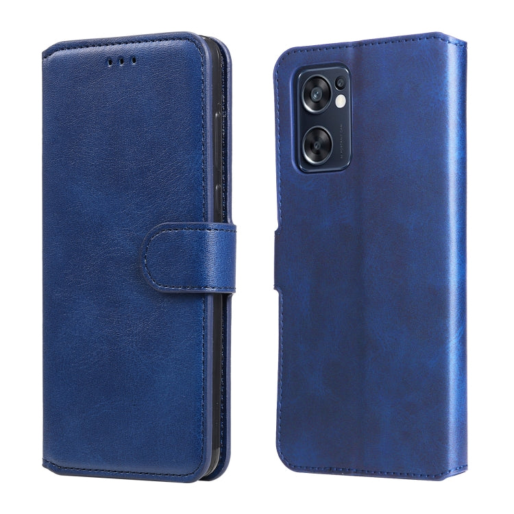 For OPPO Reno7 SE 5G Classic Calf Texture Flip Leather Case