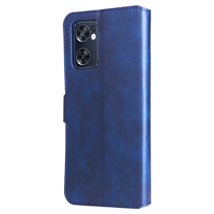 For OPPO Reno7 SE 5G Classic Calf Texture Flip Leather Case