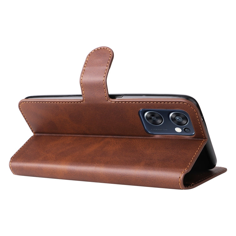 For OPPO Reno7 SE 5G Classic Calf Texture Flip Leather Case