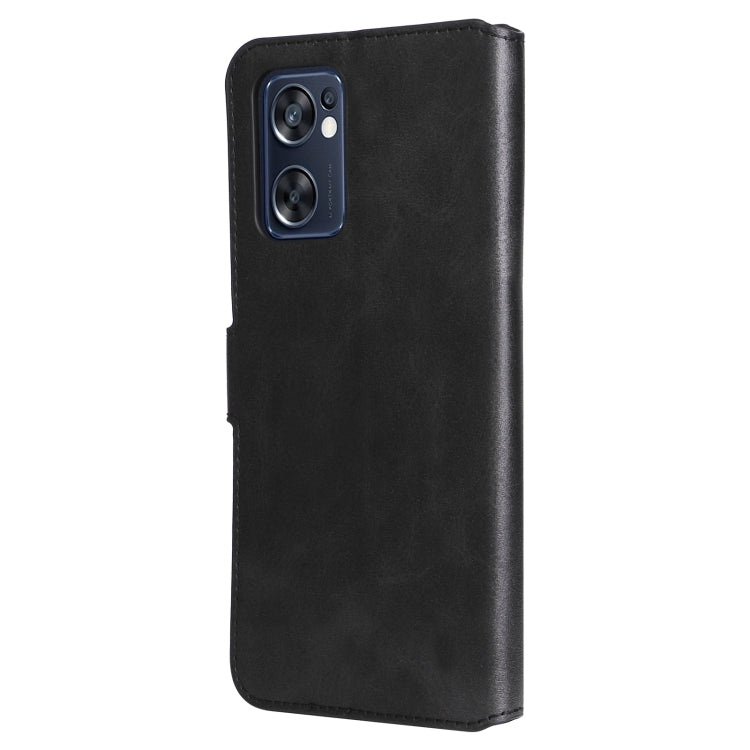 For OPPO Reno7 SE 5G Classic Calf Texture Flip Leather Case