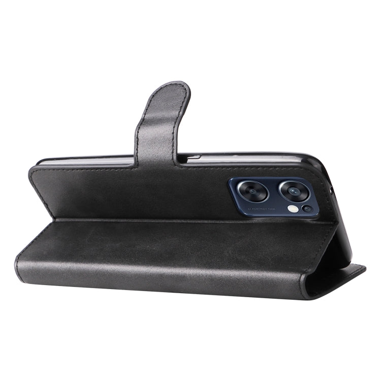 For OPPO Reno7 SE 5G Classic Calf Texture Flip Leather Case