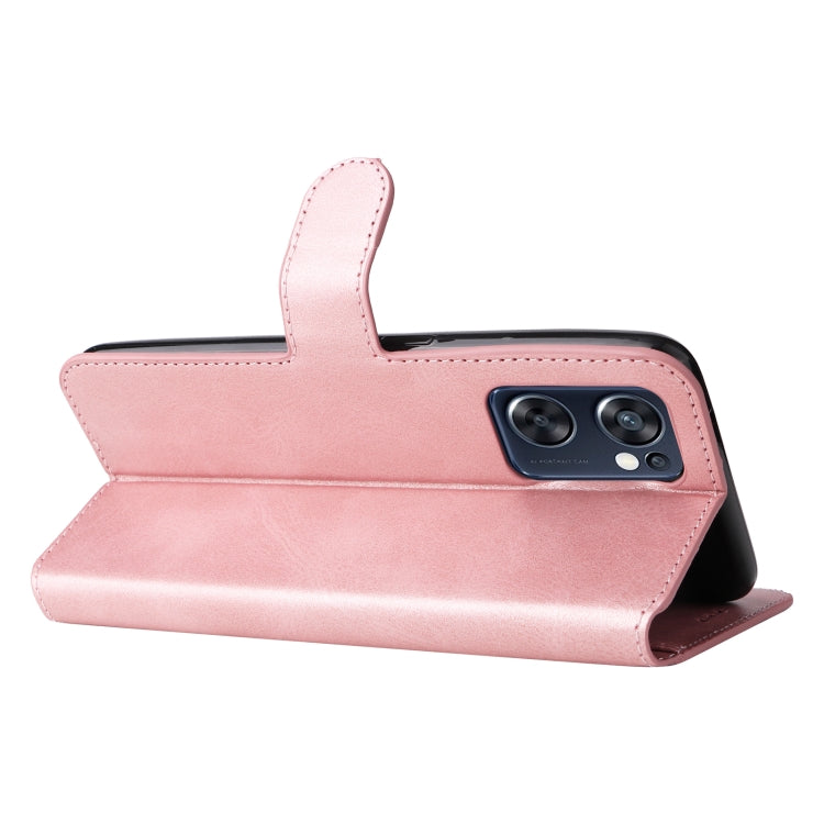 For OPPO Reno7 SE 5G Classic Calf Texture Flip Leather Case