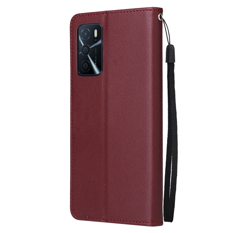 For OPPO A16 3 Card Slots Multifunctional Leather Phone Case