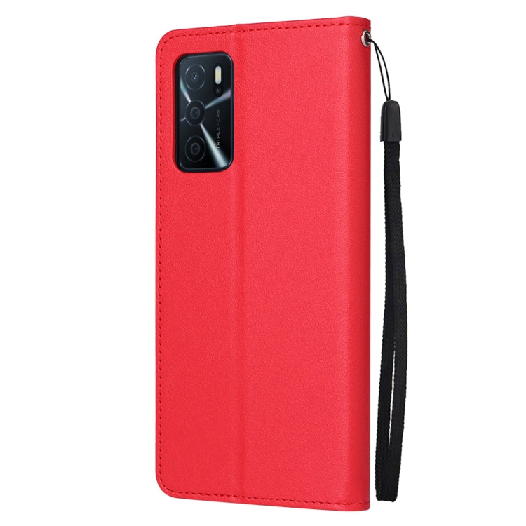 For OPPO A16 3 Card Slots Multifunctional Leather Phone Case