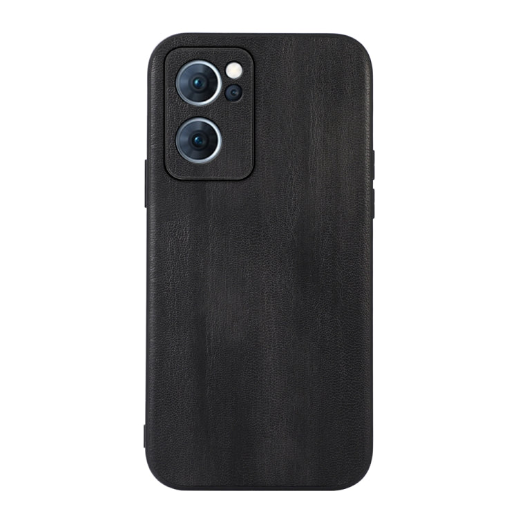 For OPPO Reno7 5G Chinese Version Yellow Cow Texture PU Phone Case