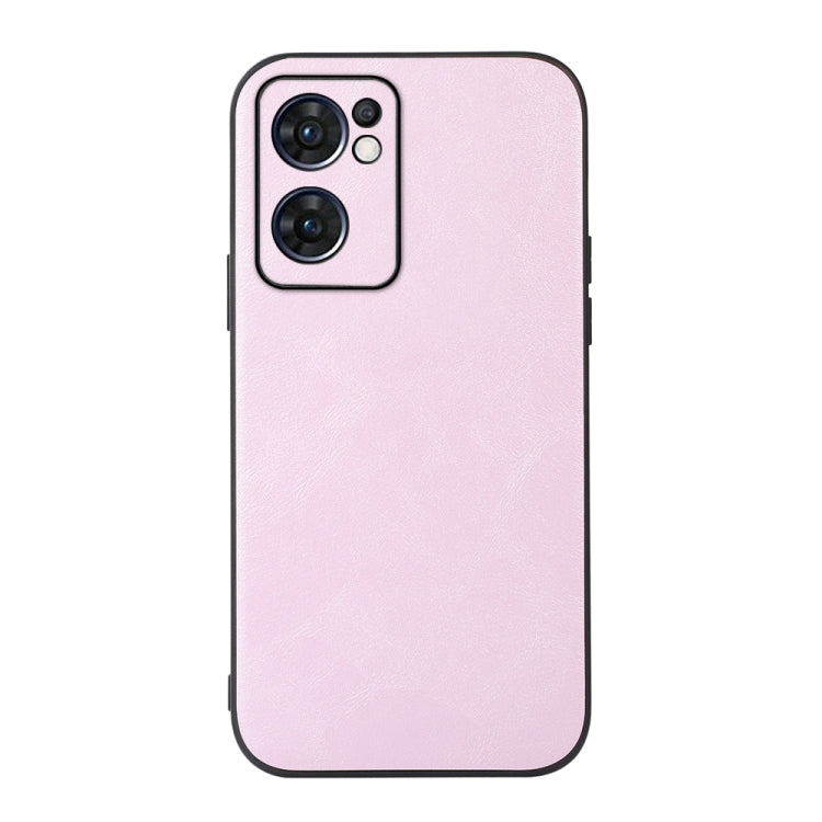 For OPPO Reno7 5G International Version / Find X5 Lite Cowhide Texture PU Phone Case