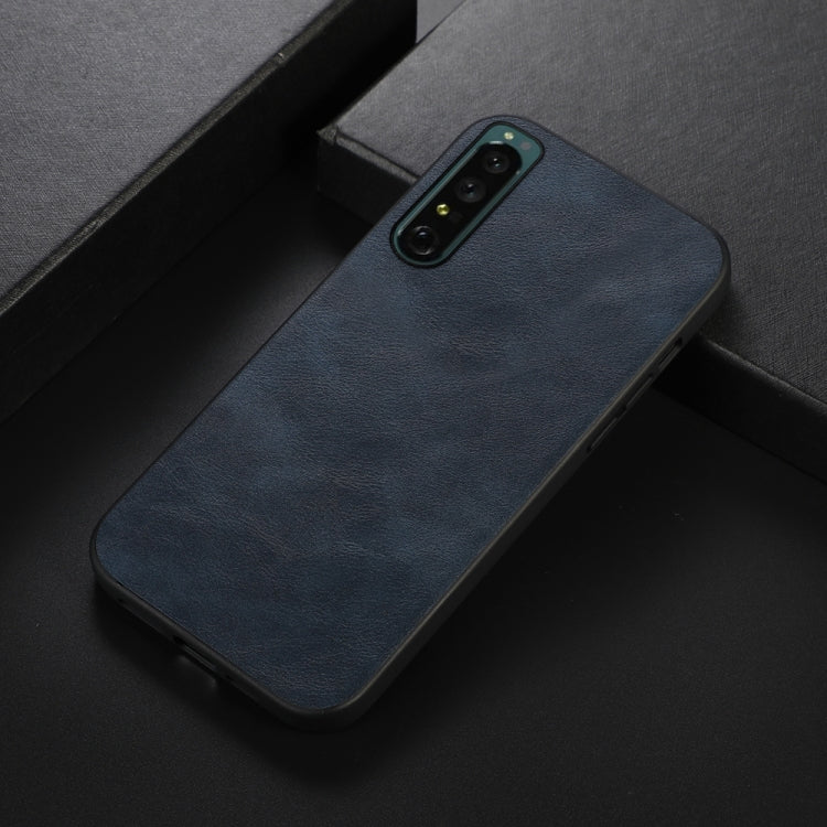 For Sony Xperia 1 IV Cowhide Texture PU Phone Case