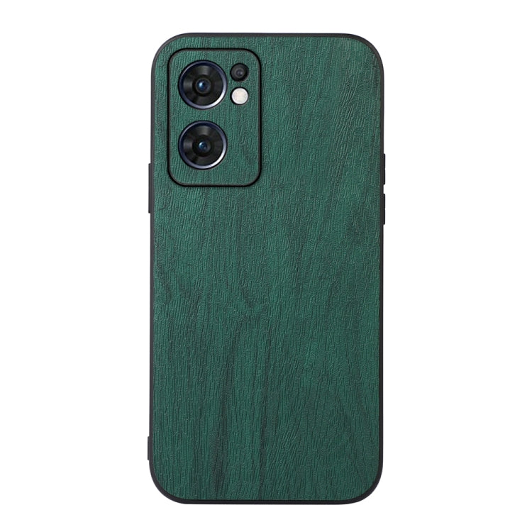 For OPPO Reno7 5G International Version / Find X5 Lite Wood Texture PU Phone Case