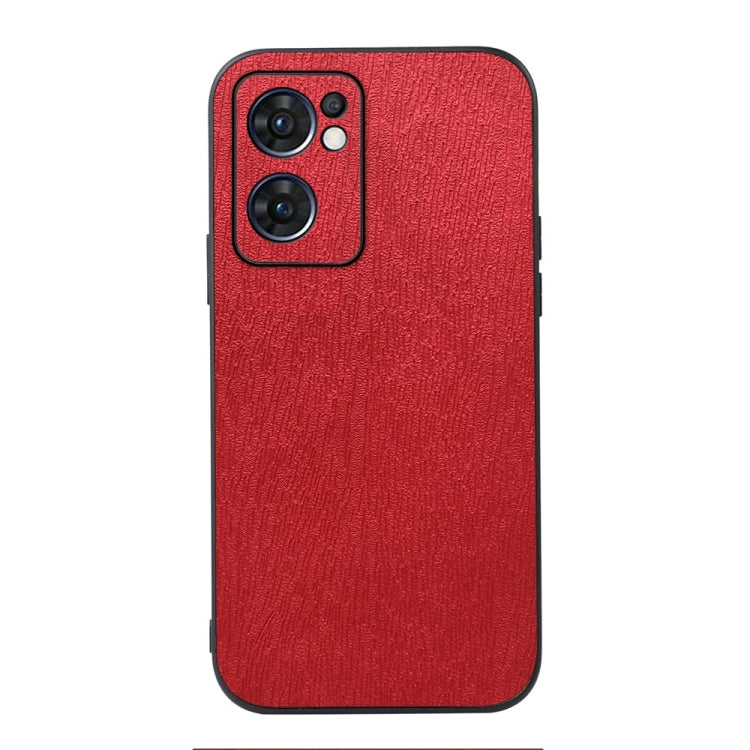 For OPPO Reno7 5G International Version / Find X5 Lite Wood Texture PU Phone Case