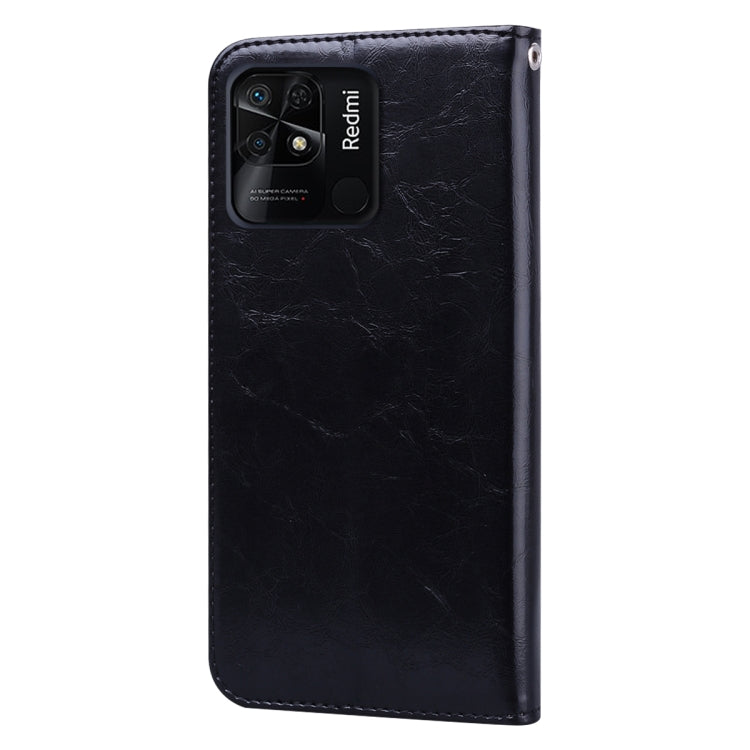 For Xiaomi Redmi 10C Oil Wax Texture Leather Phone Case