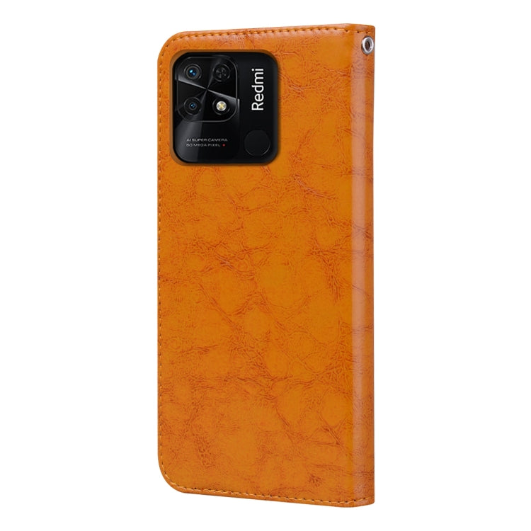 For Xiaomi Redmi 10C Oil Wax Texture Leather Phone Case