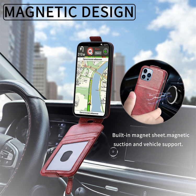 For iPhone 13 Pro Zipper Wallet Vertical Flip Leather Phone Case