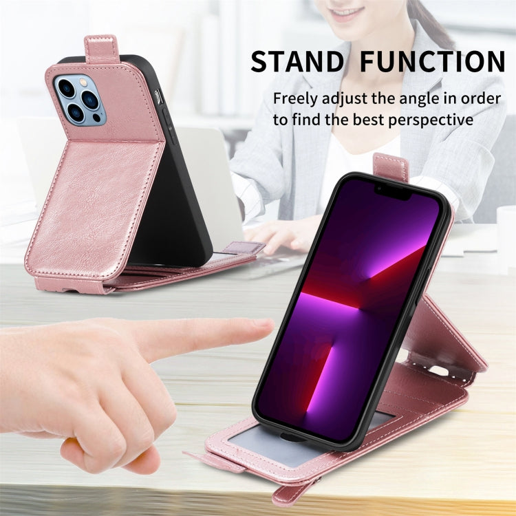 For iPhone 13 Pro Zipper Wallet Vertical Flip Leather Phone Case