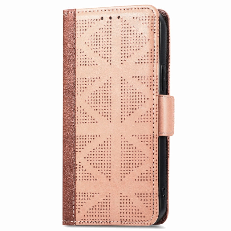 Grid Leather Flip Phone Case For iPhone XS / X