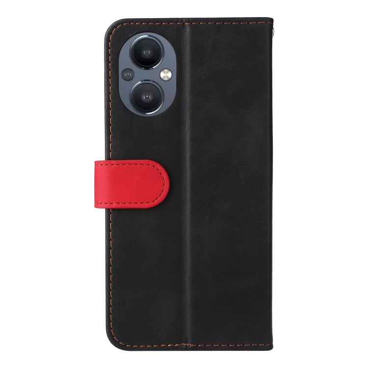 For OPPO Reno7 Z 5G / A96 5G Stitching-Color Flip Leather Phone Case