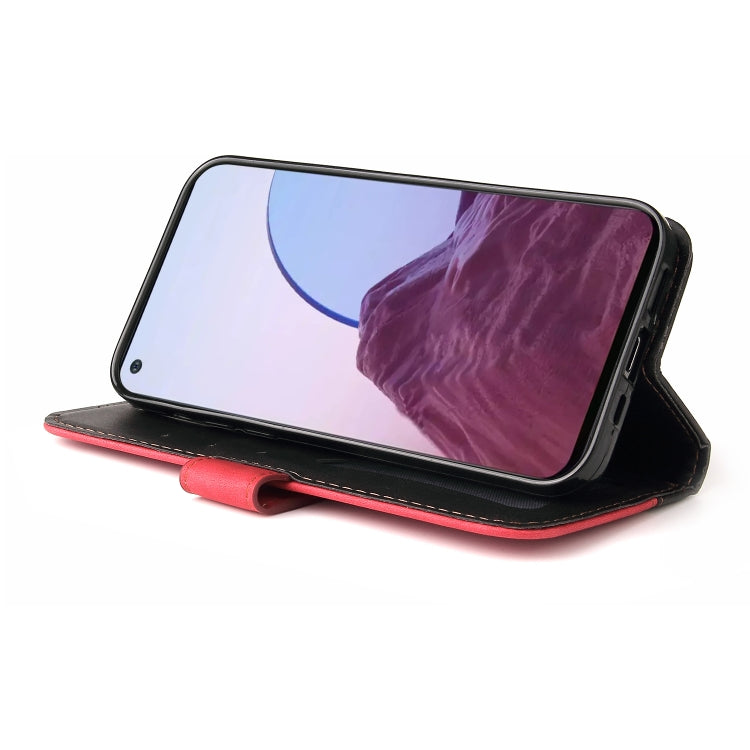 For OPPO Reno7 Z 5G / A96 5G Stitching-Color Flip Leather Phone Case