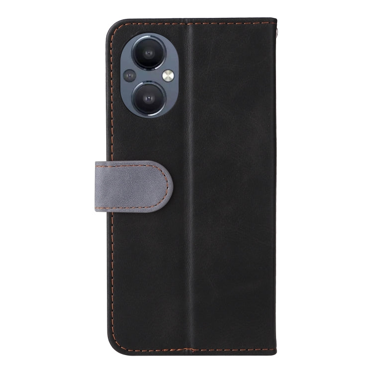 For OPPO Reno7 Z 5G / A96 5G Stitching-Color Flip Leather Phone Case