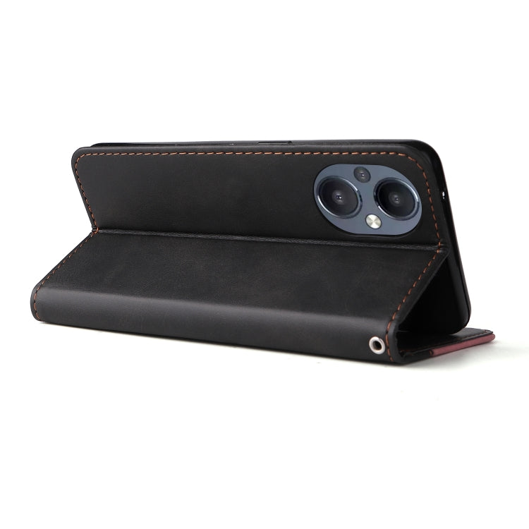 For OPPO Reno7 Z 5G / A96 5G Stitching-Color Flip Leather Phone Case