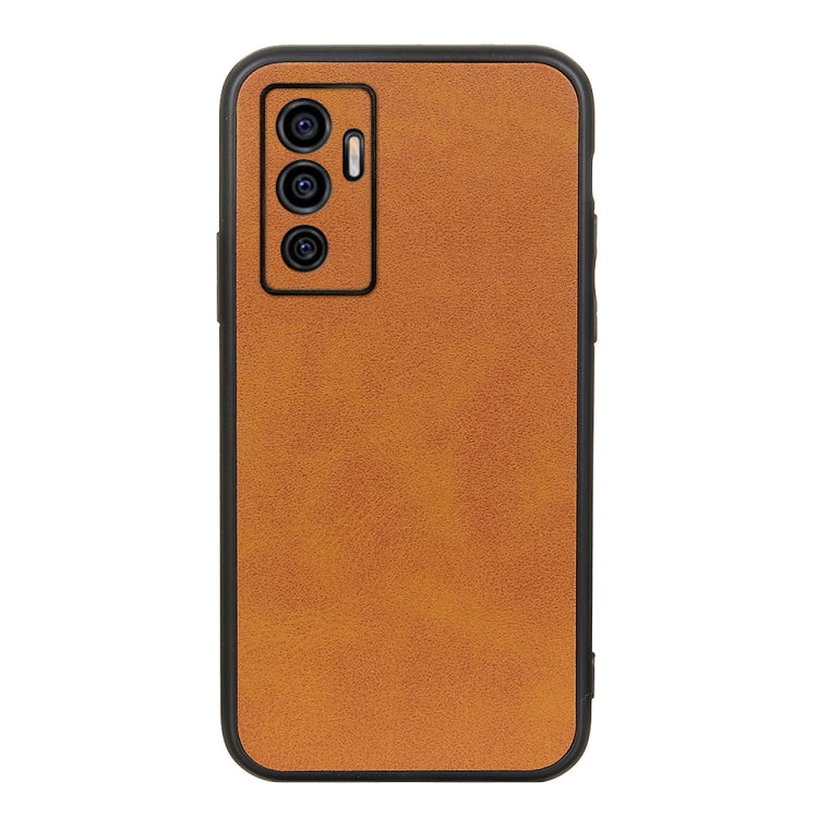 For vivo S10e 5G / V23e Accurate Hole Two-color Calf Texture PU Phone Case