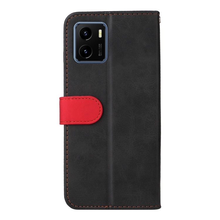 For vivo Y15S/Y15A Stitching-Color Horizontal Flip Leather Case