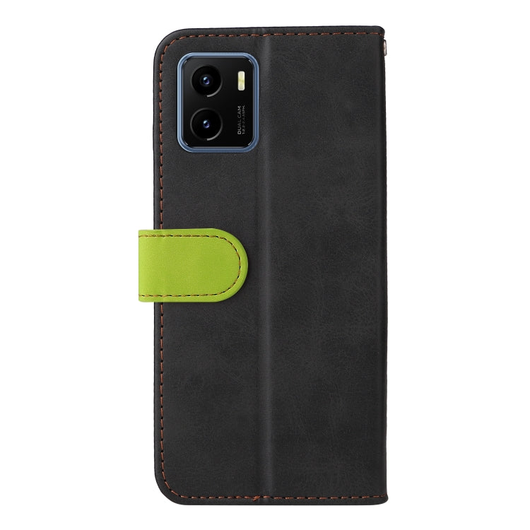 For vivo Y15S/Y15A Stitching-Color Horizontal Flip Leather Case