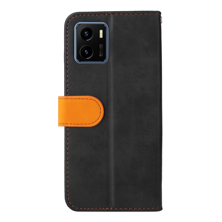 For vivo Y15S/Y15A Stitching-Color Horizontal Flip Leather Case