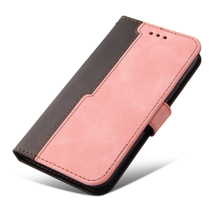 For vivo Y76 5G/Y76S Stitching-Color Horizontal Flip Leather Case