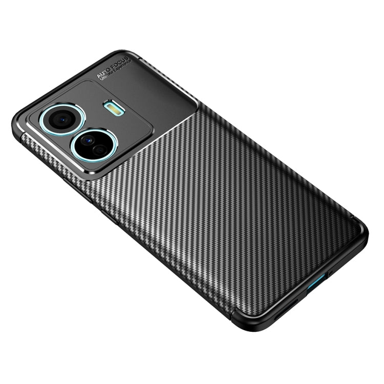 For vivo S15e Carbon Fiber Texture Shockproof TPU Phone Case
