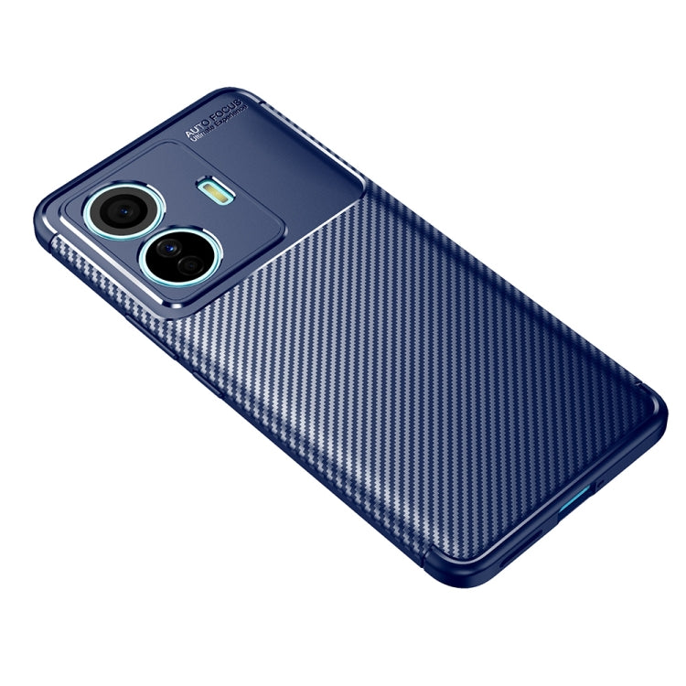 For vivo S15e Carbon Fiber Texture Shockproof TPU Phone Case