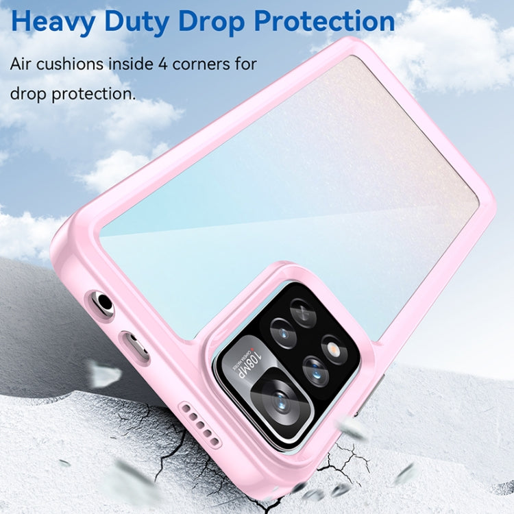 For Xiaomi Poco X4 NFC 5G Colorful Series Acrylic + TPU Phone Case