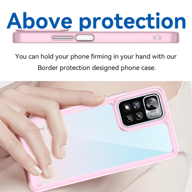 For Xiaomi Poco X4 NFC 5G Colorful Series Acrylic + TPU Phone Case