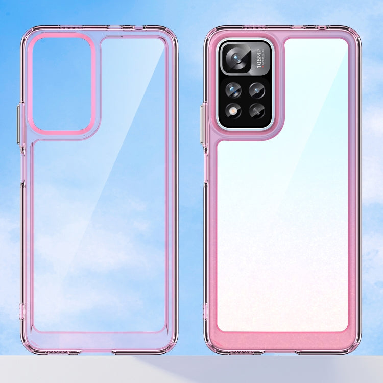 For Xiaomi Poco X4 NFC 5G Colorful Series Acrylic + TPU Phone Case