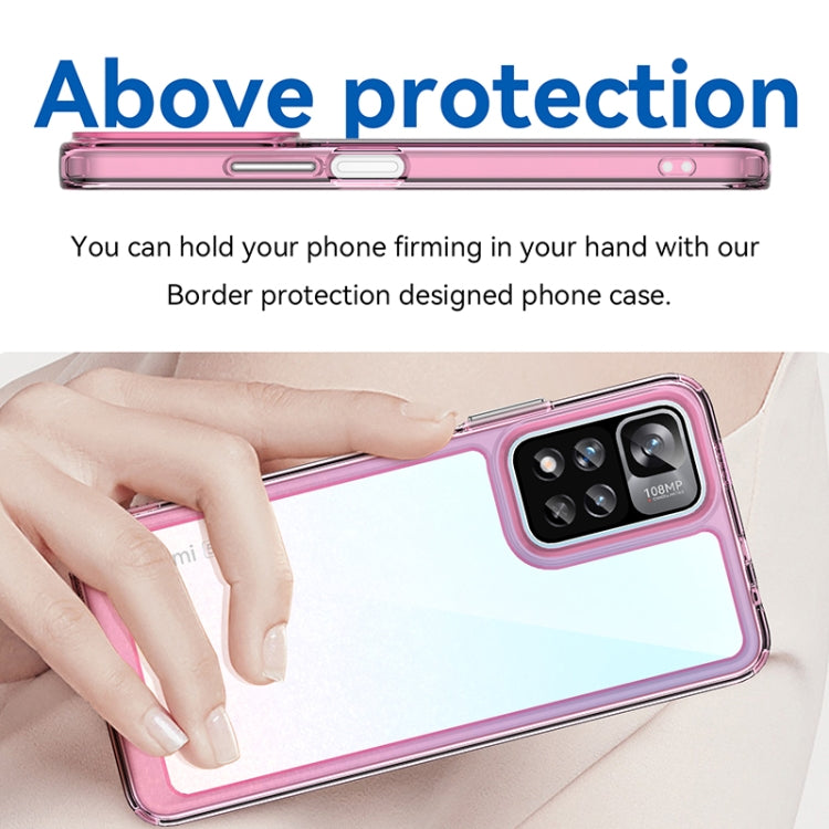 For Xiaomi Poco X4 NFC 5G Colorful Series Acrylic + TPU Phone Case