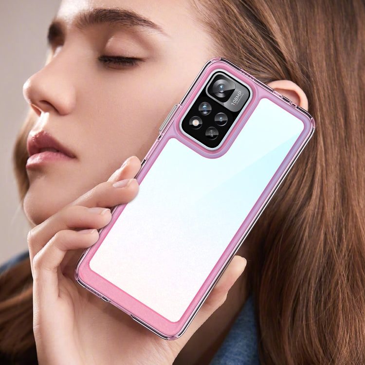 For Xiaomi Poco X4 NFC 5G Colorful Series Acrylic + TPU Phone Case