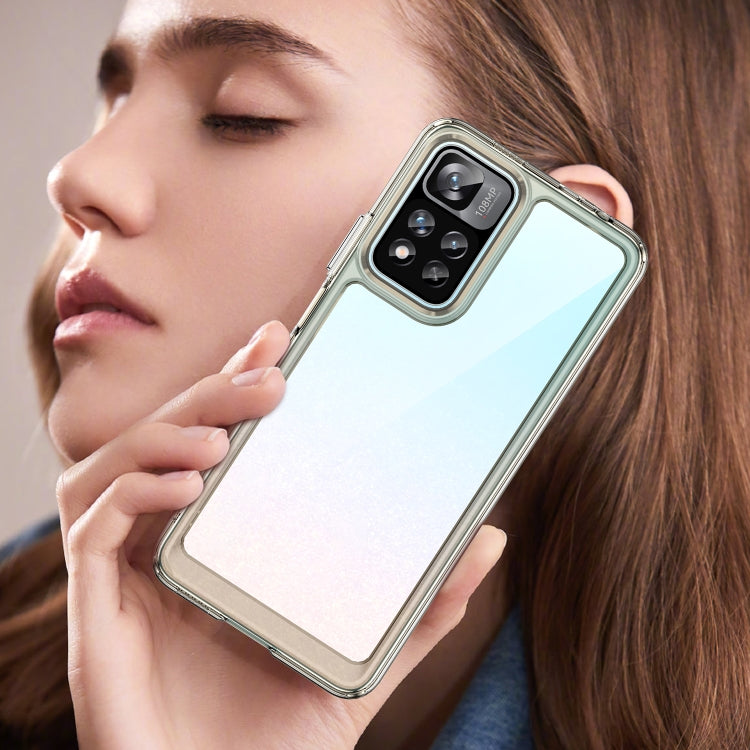 For Xiaomi Poco X4 NFC 5G Colorful Series Acrylic + TPU Phone Case